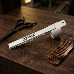 IKZARSA - Maquinilla de Afeitar de Acero Inoxidable de Alta Calidad, Cuchilla Única, Herramienta Profesional de Barbería para Cortar el Vello Facial, Corporal y Axilar de los Hombres - Product Image 1