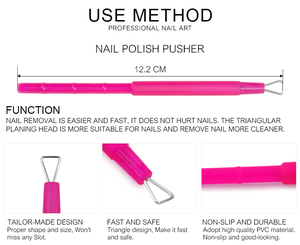 Wholesale 12.2CM <b>Nail</b> <b>Gel</b> Polish <b>Remover</b> Cuticle Pusher Double-ended Dead Skin <b>Remover</b> <b>Nail</b> Art Cleaner Tools - Product Image 6