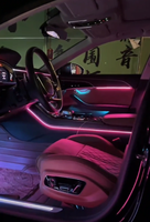 Kit d'éclairage d'ambiance dynamique et coloré ICarsin pour Audi A8 D5 2018-2026 - Bande lumineuse LED pour l'intérieur de la voiture - Accessoires de mise à niveau de l'éclairage