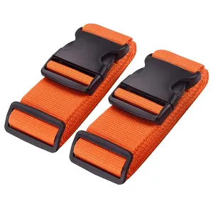 Wholesale Custom Logo Adjustable Travel Luggage Belt Nylon Webbing Luggage Strap