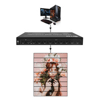 Controlador de Video Wall 4k60, 9 Entradas y 1 Salida, Pantalla Grande, Proyección Multicanal, Realidad Virtual, Cines de Pantalla Envolvente