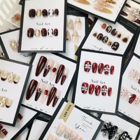 Boîtes mystères de faux ongles œil de chat faits main uniques et variés, vente en gros pour usage quotidien, diffusion en direct et vente en kiosque nocturne