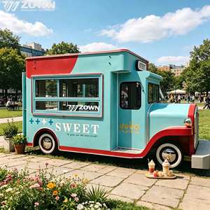 Camión de Comida Eléctrico Multifuncional con Diseño Interior Personalizado para Negocios de Venta de Bebidas y Aperitivos en la Calle - Product Image 1