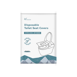 Housses de siège de toilette jetables Mudun extra larges 380x460mm, solubles dans l'eau, pour voyages et hôtels - Product Image 5