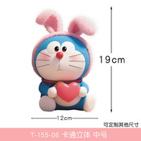 12 Gaya Doraemon Versi Lucu Cos Rabbit Kartun untuk Stiker Jendela Kaca Spion Mobil Anime Pet Stickers