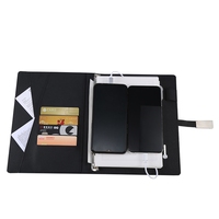 Vente chaude A5 cahier promotionnel Agenda charge sans fil USB Power Bank nouveau journal en cuir spirale lié-pour la prise de notes