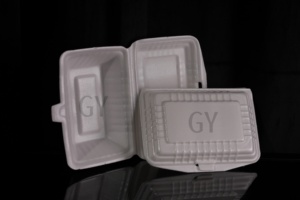 Caja de espuma para alimentos Contenedor de espuma de un solo uso Caja de espuma para llevar Embalaje de alimentos desechable Contenedor de comida de espuma Contenedor de almuerzo Fiambrera - Product Image 6