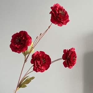 Composizione Floreale Artificiale Vintage Autunnale con Fiori Arancioni Bruciati, Fiori Artificiali Arancione Pesca e Gialli - Product Image 6