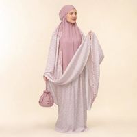 Ensemble de prière portable pour femmes, taille unique, vêtements islamiques modestes
