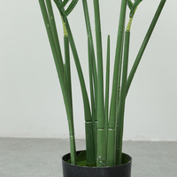 Nouvelle plante artificielle verte décorative, palmier de Madagascar multi-tiges, bonsaï, décoration de mariage