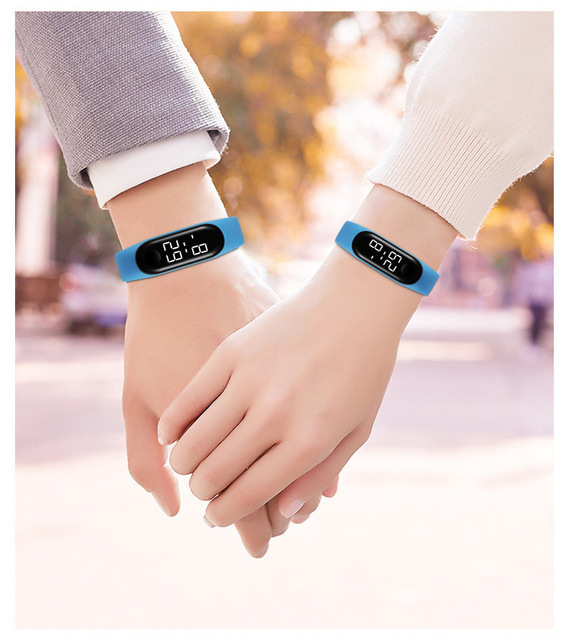 Factory Direct New Waterproof Touch Screen Sports Fashion Digital Rectangle Led Electronic Wrist Watch Outdoor Unisex Women Men