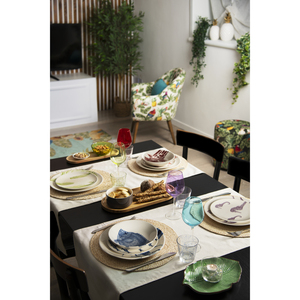 Set di 6 Piatti da Portata in Ceramica Verde Foglia Excelsa 13\" Piatto da Matrimonio Basso MOQ Nuovo Materiale Bone China per Servizio Alberghiero - Product Image 3