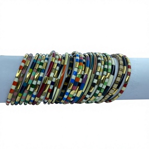 <b>Resin</b> Brass Ethnic Party Women's Bangles Handmade by Handforge Global Impex - Product Image 6