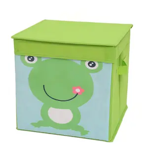 可爱卡通青蛙动物图案儿童玩具储物盒