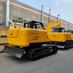 Miniexcavadora de 8 toneladas tipo oruga con accesorio de garra para uso agrícola - Product Image 2