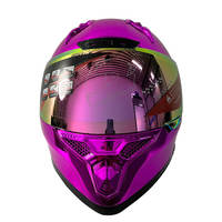 Casque de moto intégral double usage pour femme, modèle 2025, bleu, coque ABS, certifié DOT/ECE, durable, pour utilisation en extérieur