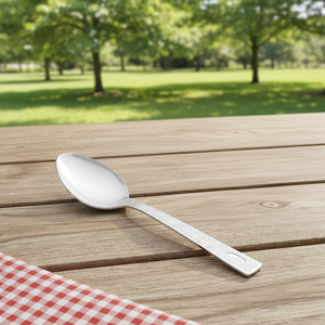 ช้อนบัตซิ่งสแตนเลสเกรดอาหาร ผิวเงาแบบกระจก เป็นมิตรกับสิ่งแวดล้อม ทนทาน ใช้กับเครื่องล้างจานได้ ใช้กับเตาอบ ไมโครเวฟ และช่องแช่แข็งได้ - Product Image 1