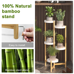 5 Tiers <strong>Corner</strong> <strong>Plants</strong> Display Rack Stand Garden Flower Holder - Product Image 5