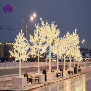 Árbol de Luz LED con Flores de Cerezo de Aspecto Realista y Brillo Suave para Decoración de Jardines, Parques, Resorts y Eventos en Venta - Product Image 1