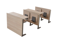 Sièges de salle de conférence scolaire pliables Bureaux et chaises d'université Mobilier de collège Table et chaise d'université