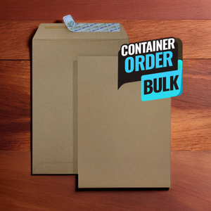 Sobres de papel acanalado Kraft C4 duraderos Cierre de sellado de 9x13 pulgadas en opciones de oro marrón blanco - Product Image 1