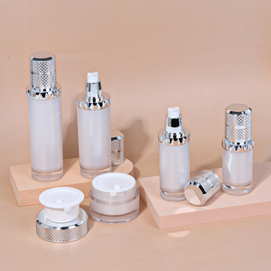ชุดขวดบรรจุภัณฑ์เครื่องสำอางอะคริลิคเปล่าดีไซน์ใหม่กระปุกครีมและขวดปั๊มโลชั่น - Product Image 2