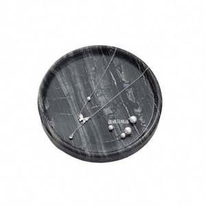 Plateau de coiffeuse en marbre pour commode, comptoir de salle de bain, porte-bijoux et porte-parfum (Travertino Romano) - Product Image 5