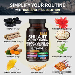 מפעל לספק הטוב ביותר הנמכר איכות העליון shilajit תמצית שרף כמוסות קורדיציפים ג 'ינסנג שילאג' ט כמוסות - Product Image 5