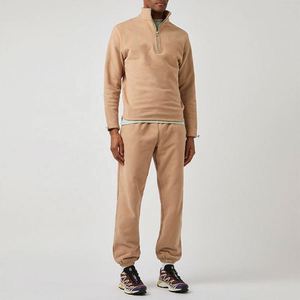 Nouveautés Fournisseur OEM Ensemble deux pièces décontracté pour homme à manches longues noir avec cordon de serrage en molleton 100% coton pour l'été - Product Image 6