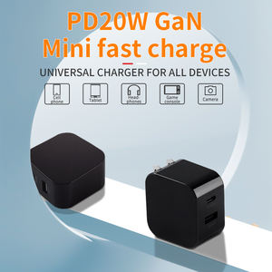 20W GaN PD ChargerสนับสนุนประเภทC 20W Chargerพอร์ตUSBคู่A AdaptersสําหรับiPhone 13 12 Pro Max 11 Mini <span class=keywords><strong>8</strong></span> Plus - Product Image 2