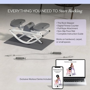 Mini stepper en acier pour entraînement des jambes, fessiers et gaines abdominales à domicile, <span class=keywords><strong>cardio</strong></span> à faible impact, sans assemblage, convivial pour les débutants - Product Image 5