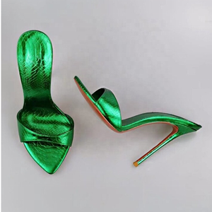 Zapatos de Mujer Personalizados, Elegantes Sandalias de Verano con Punta en Pico y Estampado de Serpiente, Tacón Alto y Fino, Talla Grande 43 - Product Image 3