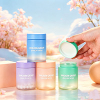 Bouteille en verre cylindrique dégradé givré de 120 ml et 150 ml, qualité alimentaire, pour pilules, flacon d'emballage en verre, avec logo personnalisé pour capsules