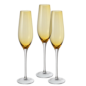 Samyo estilo americano ecológico Apto para lavavajillas personalizado de lujo sin plomo cristal copas de champán flautas para boda - Product Image 1