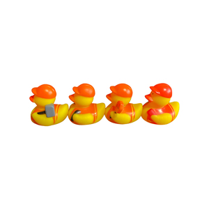 Custom 2 Polegada Amarelo Banho Pato Especializada Ponderada Brinquedo Vertical Flutuante para Bebê Banheira Partido Favor <span class=keywords><strong>Rubber</strong></span> Duck Race - Product Image 6