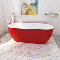 Bañera de Lujo de Alta Calidad, Moderna, Independiente, de Acrílico, para Baño, Bañera Independiente para Remojo