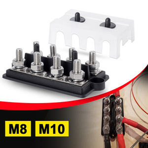 ขั้วต่อแบตเตอรี่แบบสองแถว M8 M10 สำหรับการแปลง RV และเรือยอชท์ - Product Image 1