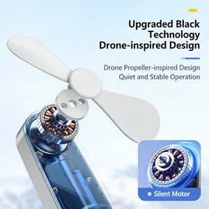 Ventilador de Mano USB Pequeño Personalizado, Mini Ventilador Eléctrico Recargable, Portátil, Plegable, de Bolsillo, Mini Ventiladores de Mano al por Mayor - Product Image 3