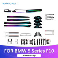 KYNCHO pour BMW Série 5 F10 F11 2011 2017, éclairage ambiant de voiture, 64 couleurs, symphonie LED, kit d'éclairage intérieur automobile