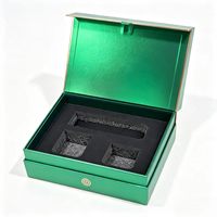 Boîte cadeau rigide personnalisée, boîte d'emballage de luxe pour ensemble cosmétique et soins de la peau, avec insert en mousse EVA, logo en estampage à chaud, boîte en papier rigide