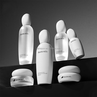 Récipient en verre de crème pour le visage personnalisé de luxe de 30ml 50ml 100ml pompe à sérum 50g pots d'emballage cosmétique boîte d'emballage de forme spéciale