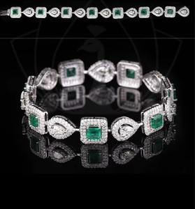 สร้อยข้อมือทองประดับเพชรสำหรับผู้หญิง สไตล์ฮิปฮอปสุดคลาสสิกและหรูหรา มีจำหน่ายในราคาที่ดีที่สุดสำหรับการซื้อแบบขายส่ง - Product Image 2