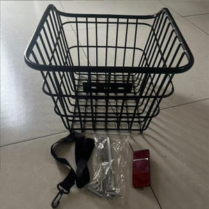 Cesta trasera para bicicleta, tamaño mediano, 38x28x25, de hierro, duradera, para montaje en portaequipajes, para bicicleta de montaña - Product Image 2