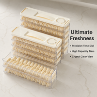 Boîte de rangement définitive pour compartiment de congélateur, idéale pour les espaces étroits, pour la conservation et l'organisation, en plastique alimentaire