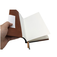 Carnet de notes A5 en cuir PU, couverture rigide, reliure cousue, ligné, agenda, planificateur, cadeau pour entreprise ou école, logo personnalisé
