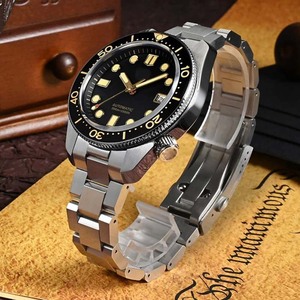 Reloj de Pulsera Automático Mecánico de Zafiro con Logotipo Personalizado Vintage, Bisel de Cerámica, Revestimiento Superluminoso, para Hombre, 30 ATM - Product Image 2