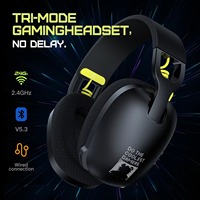 Casque sans fil ONIKUMA B2, casque de jeu à faible latence, autonomie de la batterie de 25 heures, casque de jeu multimode avec micro