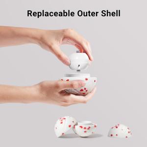 2025 Meistverkaufter Weißer Roter Sensorischer Wasserdichter ETPU Interaktiver Hundeball Haustier-Spielzeug Moderner Sportlicher Stil Neue Aktivierung - Product Image 2