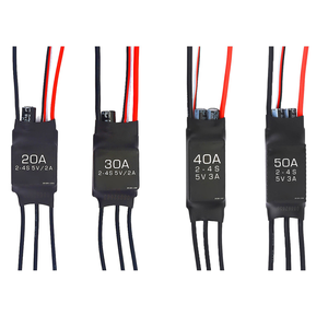 Contrôleur de vitesse sans balais FlyDragon 20A 30A 40A 50A 2-6S Lipo 5.5V3A BEC programmable pour avion RC, bateau, multirotor - Product Image 1