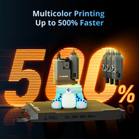 Nuova Stampante 3D Flashforge Creator 5 con 4 Testine, Telaio Aperto, Multicolore, 500% Più Veloce, Zero Rifiuti, Calibrazione Completamente Automatica